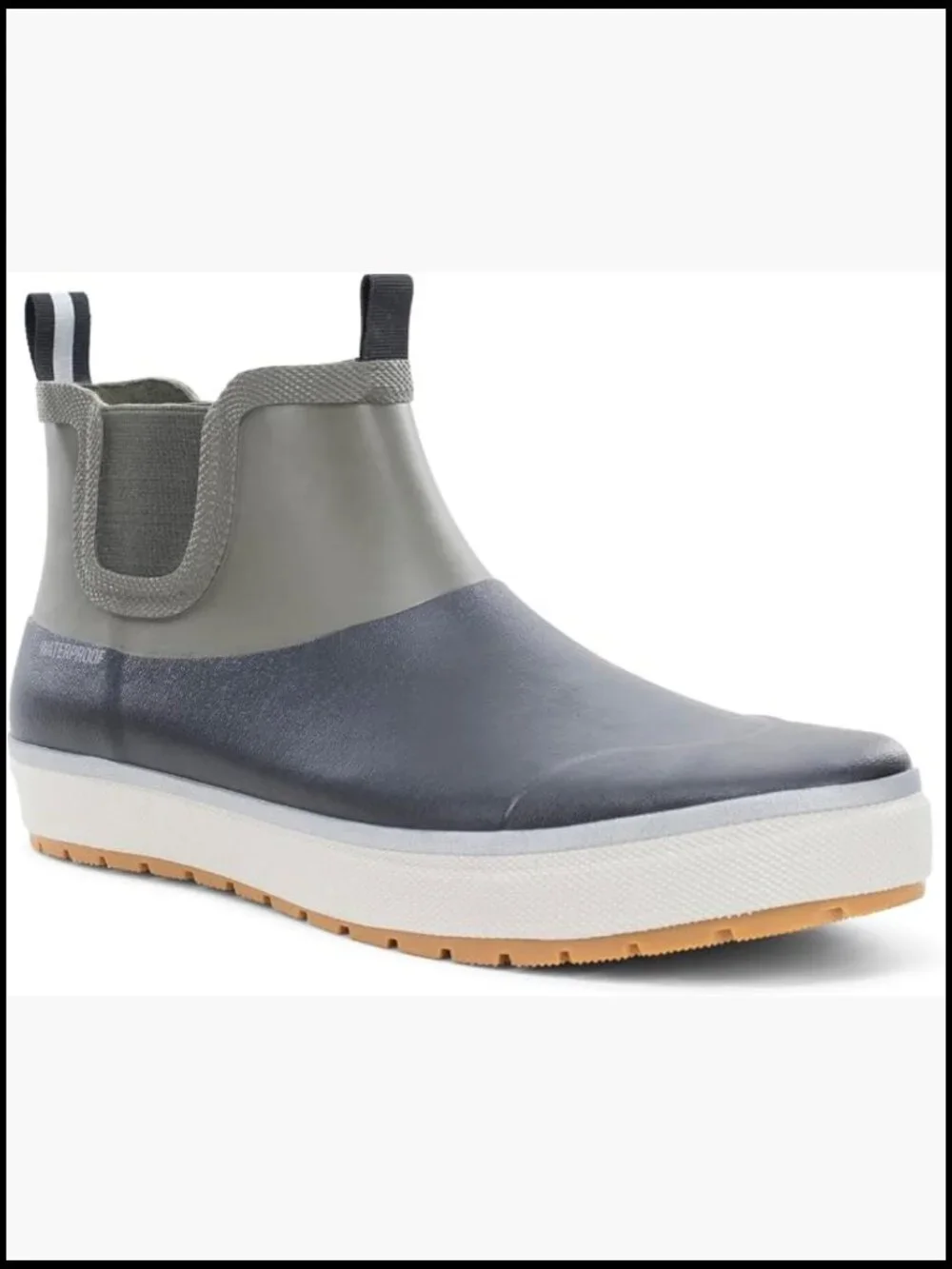 Waterproof Chelsea Rain Boot with Memory Foam Insole Slip-Resistant Outsole